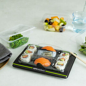 ANL Packaging MAP tray for sushi & fruit ANL Packaging MAP tray for fresh food like sushi & fruit